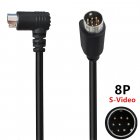 Dual 90 Degree Right Angle S-Video 8PIN (Separate Video) male to male cable