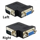 Left-Angled / Right-Angled HDB15 / D-Sub / DSUB / D-Subminiature 15 PIN male to female Converter / A Left-Angled / Right-Angled HDB15 / D-Sub / DSUB / D-Subminiature 15 PIN male to female Converter / A