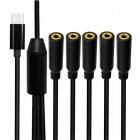 USB Type-C to Six 3.5mm Female Audio Splitter Cable (1-in-6-out)
