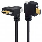 Dual Screw Locking Panel Mount USB Type-C Male to USB Type-C Male Cable Dual Screw Locking Panel Mount USB Type-C Male to USB Type-C Male Cable