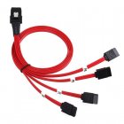 Mini SAS 36Pin SFF 8087 Host / Controller to 7 Pin SATA Target / Backplane Cable without Latch