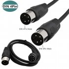 DIN 4-Pin Male to DIN 4-Pin Male Professional Controller Interface Audio Cable