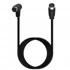 90 Degree Right Angle male to Straight Female 9PIN S-Video (Separate Video) Cable