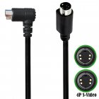 S-Video Mini DIN 4PIN (Separate Video) male to S-Video male cable