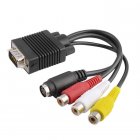 2-in-1 VGA / SVGA to S-Video and 3 RCA Composite AV TV Out Adapter 2-in-1 VGA / SVGA to S-Video and 3 RCA Composite AV TV Out Adapter