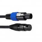 Speakon to XLR Speaker Cable, XLR 3 Pin Female to Speakon Male Speaker Audio Adapter for DJ/PA Speak Speakon to XLR Speaker Cable, XLR 3 Pin Female to Speakon Male Speaker Audio Adapter for DJ/PA Speak