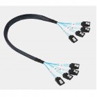 4 SATA 7-pin to 4 SATA Parallel Set Cable for Server