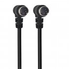 Dual 90 Degree Right Angle S-Video 4PIN (Separate Video) male to male cable