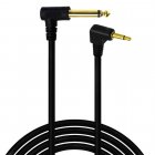 90 degree Right Angle 3.5mm 1/8" Mono TS Plug to Right Angle 6.35mm 1/4" Mono TS Plug Audio Cable 90 degree Right Angle 3.5mm 1/8" Mono TS Plug to Right Angle 6.35mm 1/4" Mono TS Plug Audio Cable