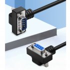 90 / 270 Degree Straight Through D-Sub 9 Pin DB9 RS232 Serial Extension Cable - Male to Female Cable 90 / 270 Degree Straight Through D-Sub 9 Pin DB9 RS232 Serial Extension Cable - Male to Female Cable