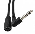 MIDI 5-Pin Din Female to 6.35mm (1/4 Inch) Male TRS Stereo Audio Cable MIDI 5-Pin Din Female to 6.35mm (1/4 Inch) Male TRS Stereo Audio Cable