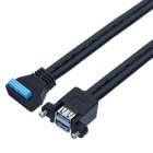 USB3.0 20Pin Female to Dual Port USB 3.0 A Female Panel Cable USB3.0 20Pin Female to Dual Port USB 3.0 A Female Panel Cable