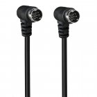 Dual 90 Degree Right Angle S-Video 9PIN (Separate Video) male to male cable