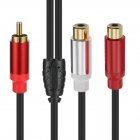 3.5mm Stereo Male to 2 RCA Female Y Adapter 3.5mm Stereo Male to 2 RCA Female Y Adapter
