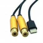 80cm long USB-C male to Dual RCA Female Stereo Audio Adapter Cable 80cm long USB-C male to Dual RCA Female Stereo Audio Adapter Cable