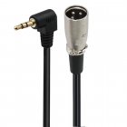Right-Angle 3.5mm TRS to XLR Male Output Cable Right-Angle 3.5mm TRS to XLR Male Output Cable