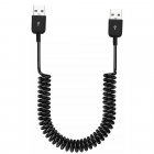 3.3ft / 1M (Max.) Coil Stretchable USB USB-A Male to USB-A Male Extension Cable 3.3ft / 1M (Max.) Coil Stretchable USB USB-A Male to USB-A Male Extension Cable