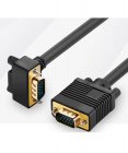 Right-Angled 90-Degree DB-15 VGA Male to Female Straight Thru Cable Right-Angled 90-Degree DB-15 VGA Male to Female Straight Thru Cable