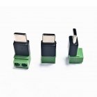 USB-C Plug to 2 Pin / Way Terminal Block, Pluggable Type Adaptor USB-C Plug to 2 Pin / Way Terminal Block, Pluggable Type Adaptor