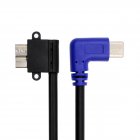 90 degree Angled USB-C to 90 degree Angled USB 3.0 Micro male to male OTG Cable 90 degree Angled USB-C to 90 degree Angled USB 3.0 Micro male to male OTG Cable