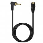 Right-Angle 3-Pole Stereo (TRS) 2.5mm Male to Female Audio Extension Cable