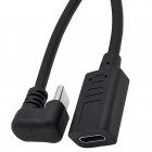 Back-Angled USB-C male to USB-C female USB Type-C Extender Cable Back-Angled USB-C male to USB-C female USB Type-C Extender Cable