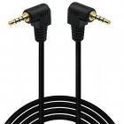 4-pole TRRS 3.5mm Aux Stereo Right Angled Male to Right Angled Male Headphone Cable 4-pole TRRS 3.5mm Aux Stereo Right Angled Male to Right Angled Male Headphone Cable