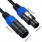 Speakon Male to Female Wire DJ PA Stage Audio Jack Speaker Cable for Loudspeaker Amplifier Speakon Male to Female Wire DJ PA Stage Audio Jack Speaker Cable for Loudspeaker Amplifier