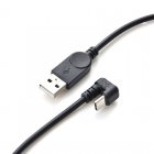 USB Type A male to Back-Angled 360 degree Angled USB-C Gaming Charging Cable