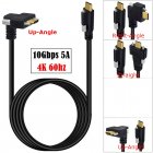 Single Screw Locking To Dual Screw Locking Panel Mount USB-C to USB-C, Male to Male Cable Single Screw Locking To Dual Screw Locking Panel Mount USB-C to USB-C, Male to Male Cable