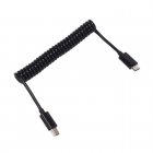 USB Mini to USB Micro Coiled Strech / Curl Spring Retractable Cable USB Mini to USB Micro Coiled Strech / Curl Spring Retractable Cable