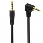 4 Pole TRRS 2.5mm 90 Degree Right Angle Audio Cable Male to 4 Pole TRRS 3.5mm Female Aux Audio Cable 4 Pole TRRS 2.5mm 90 Degree Right Angle Audio Cable Male to 4 Pole TRRS 3.5mm Female Aux Audio Cable