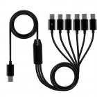 USB C 1-to-6 Splitter Charging Cable | A simple USB-C Multi charging Solution at Home / Travel