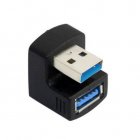 180 Degree Angle USB 3.0 USB-A Male to USB-A Female Adapter 180 Degree Angle USB 3.0 USB-A Male to USB-A Female Adapter