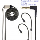 Right Angle 3-pole TRS Audio Cable for Sennheiser HD650 HD6XX HD660S HD580 HD58X HD545 HD535 Headpho
