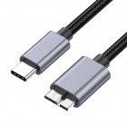USB-C to Micro USB 3.0 High Speed Cable - [0.5M - 3M, Black, 5Gbps)
