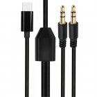 USB Type-C to Dual 3.5mm Audio Splitter Cable (1-in-2-out)