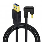 USB 3.0 to USB-C Right Angle (180degree Back-Angle) Cable for High-Speed Data & Charging