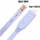 Professional USB‑C to RJ45 (8P8C) Console Cable - RS‑232 Serial Adapter for Network Engi