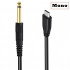 6.35mm 1/4 inch TS male to USB-C male Audio Mono Interconnect Aux Adapter