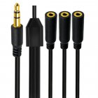3.5mm 1 to 3 Audio Splitter | Triple Headphone Adapter for Sharing Music & Movies