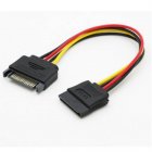 SATA 15Pin Male to SATA 15Pin Female Extension Data and Power Cable SATA 15Pin Male to SATA 15Pin Female Extension Data and Power Cable