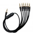3.5mm 1 Male to 6 Male Audio Splitter Cable