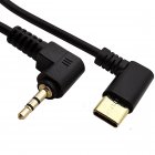 Right-Angle USB-C to Right-Angle 3-Pole 2-Ring 2.5mm TRS Smartphone Microphone & Audio OTG Adapter Right-Angle USB-C to Right-Angle 3-Pole 2-Ring 2.5mm TRS Smartphone Microphone & Audio OTG Adapter