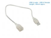 Super Short USB Cable Adaptor (USB A Male - USB A Female) Super Short USB Cable Adaptor (USB A Male - USB A Female)