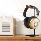 Solid Heavy Base Nature Wood & Alloy Headphone Stand Solid Heavy Base Nature Wood & Alloy Headphone Stand