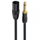 XLR Male to 1/4 Inch TS Mono Unbalanced Microphone Cable, 6.35mm to XLR Cable XLR Male to 1/4 Inch TS Mono Unbalanced Microphone Cable, 6.35mm to XLR Cable