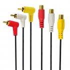 3 RCA Male to 3 RCA (Red-White-Yellow) Female Audio Video Composite Cable 3 RCA Male to 3 RCA (Red-White-Yellow) Female Audio Video Composite Cable