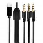 USB Type-C to Triple 3.5mm Audio Splitter Cable (1-in-3-out)