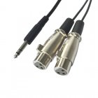 1/4" 6.35mm Stereo Plug To 3 Pin XLR Female*2 Microphone Mic Audio Cable 1/4" 6.35mm Stereo Plug To 3 Pin XLR Female*2 Microphone Mic Audio Cable